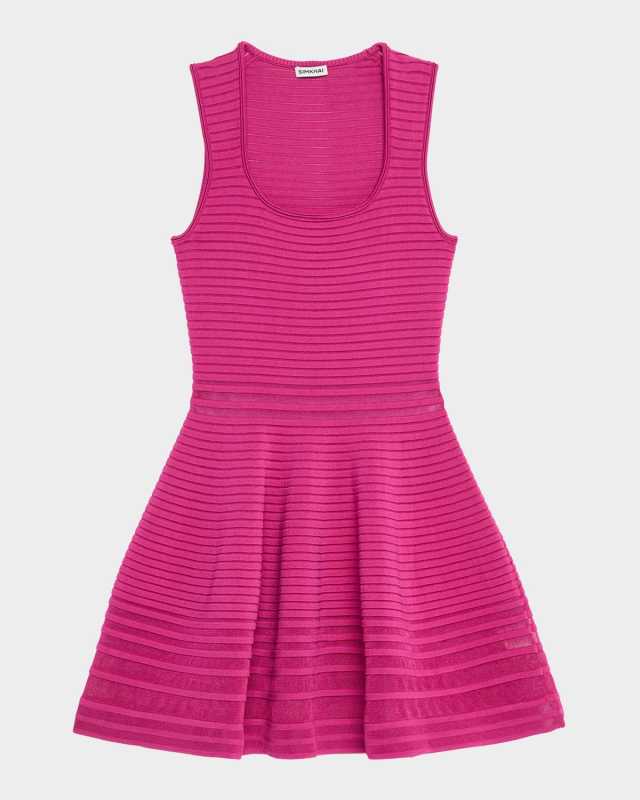Lottie Stripe Illusion Mini Dress